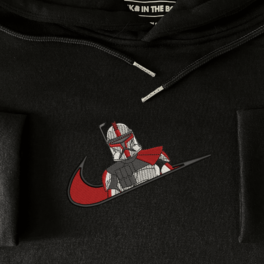 Clone Commander Embroidered Hoodie Black (4)