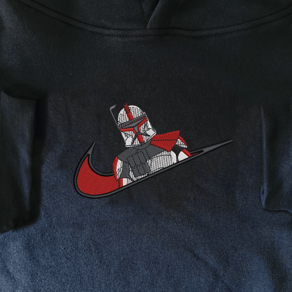 Clone Commander Embroidered Hoodie Navy (1)