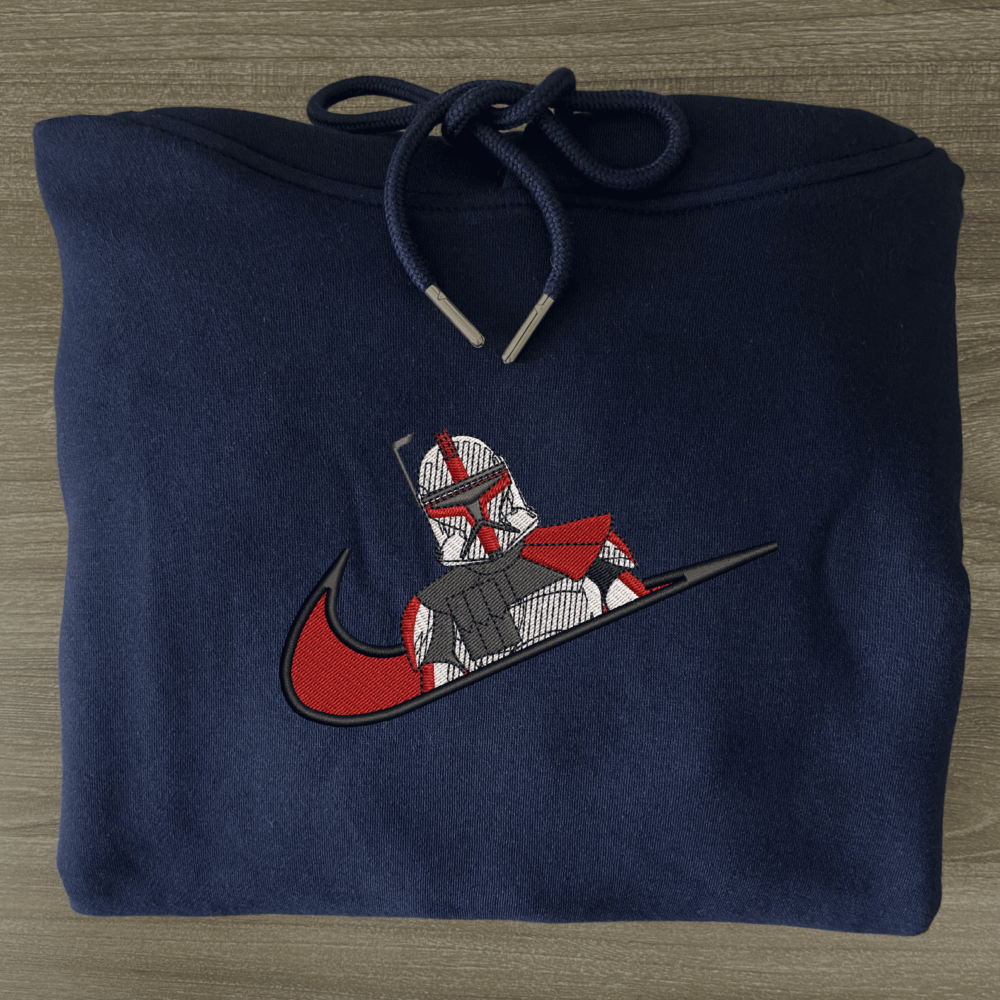 Clone Commander Embroidered Hoodie Navy (3)