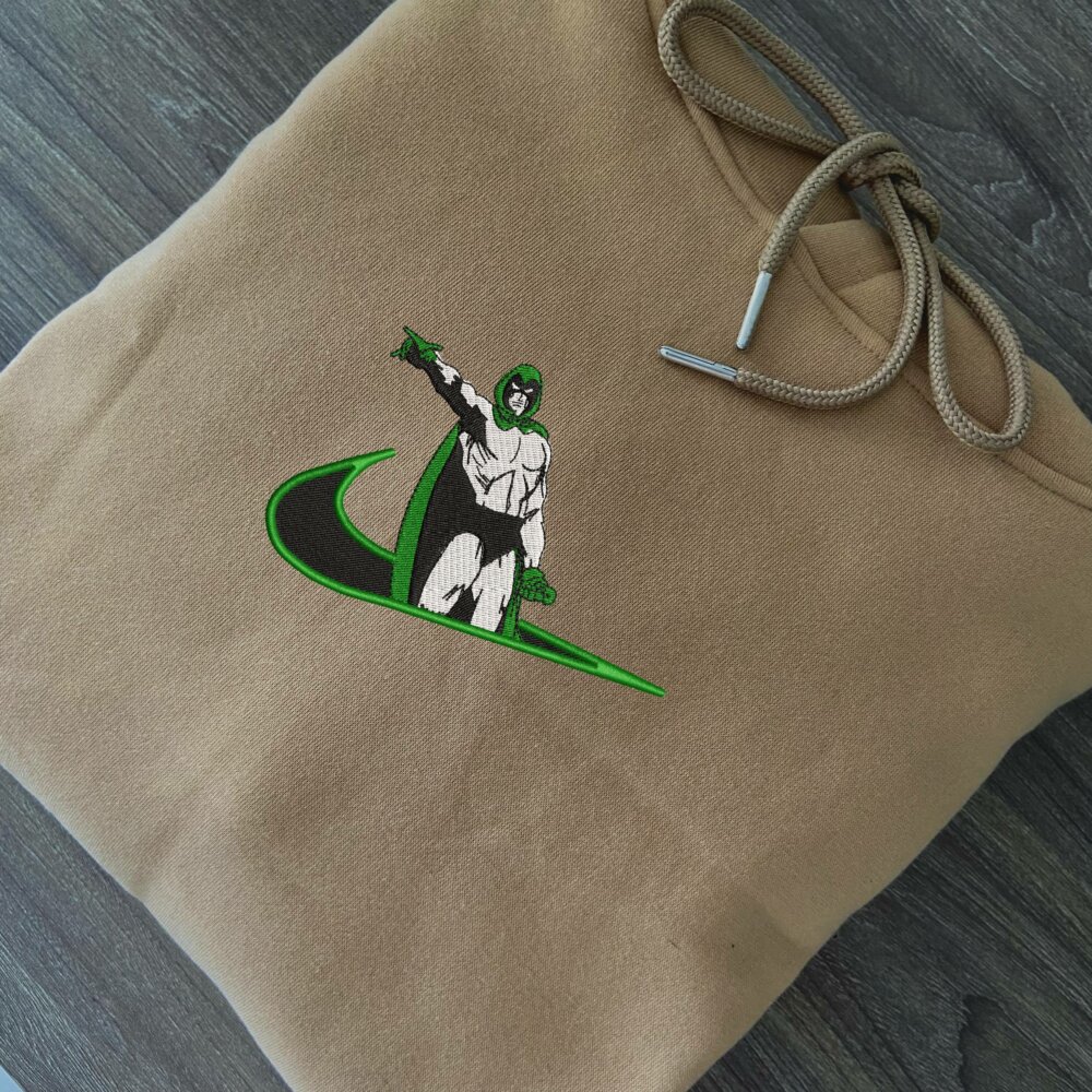 Divine Wrath Embroidered Hoodie Sand (2)