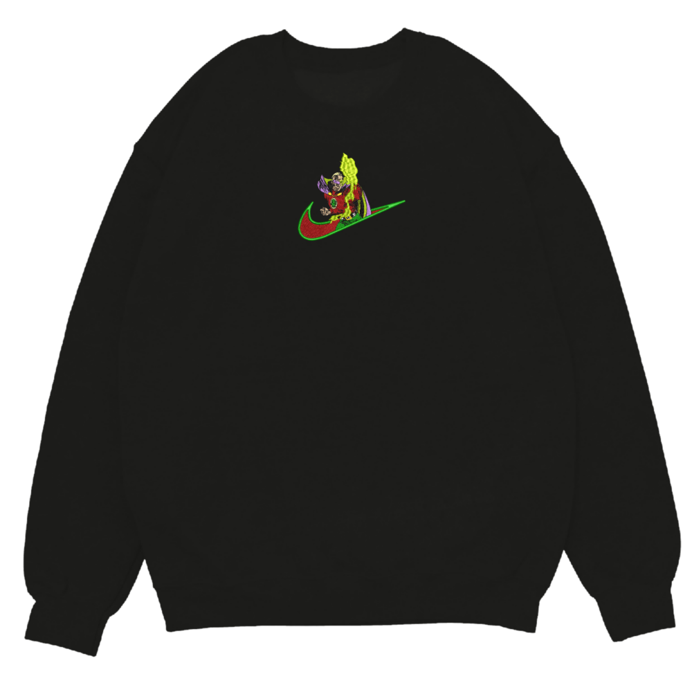 Emerald Guardian Embroidered Sweatshirt Black
