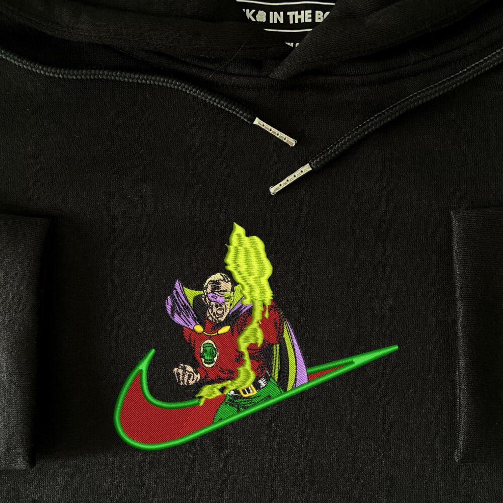 Emerald Guardian Embroidered hoodie Black (4)