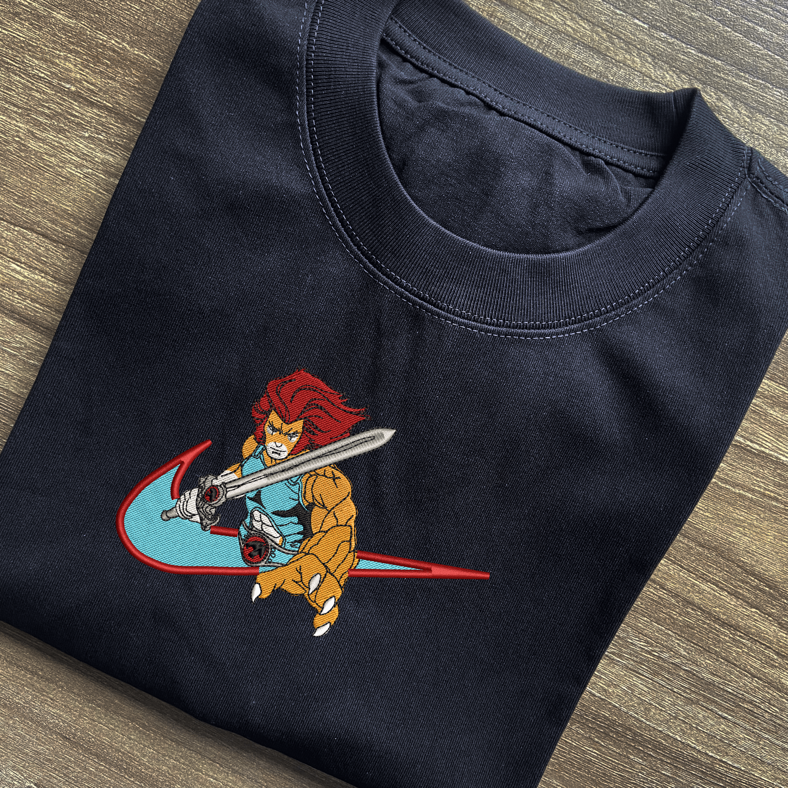 Fierce Warrior Embroidered T-shirt 3 Fierce Warrior Embroidered Black T shirt (1)