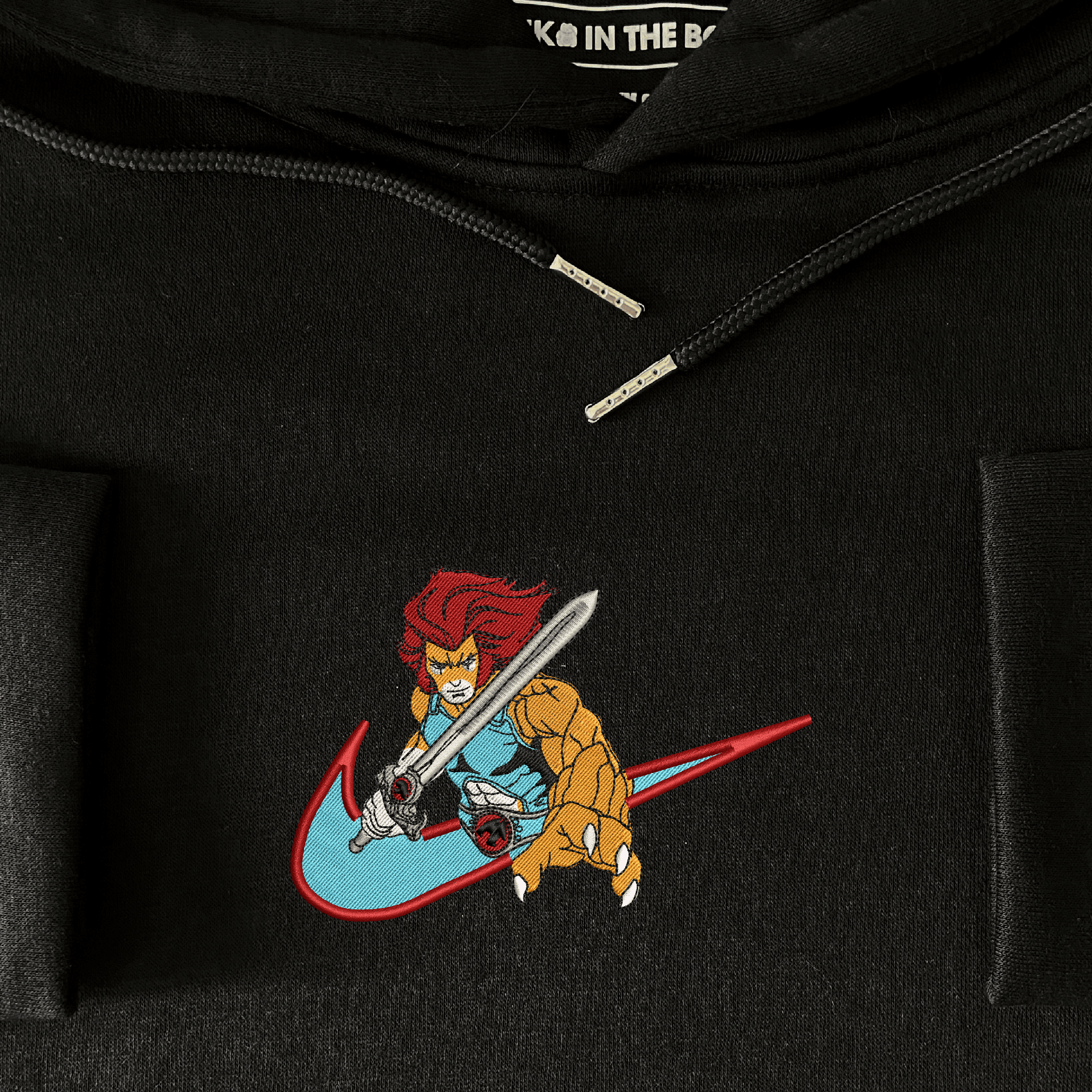 Fierce Warrior Embroidered Hoodie 1 Fierce Warrior Embroidered Hoodie Black (4)