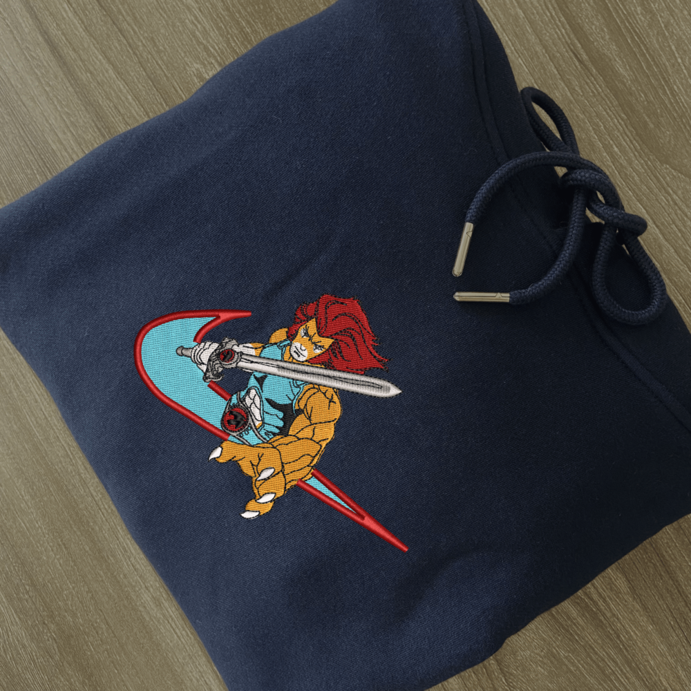 Fierce Warrior Embroidered Hoodie 15 Fierce Warrior Embroidered Hoodie Navy (2)