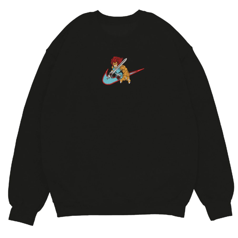 Fierce Warrior Embroidered Sweatshirt Black
