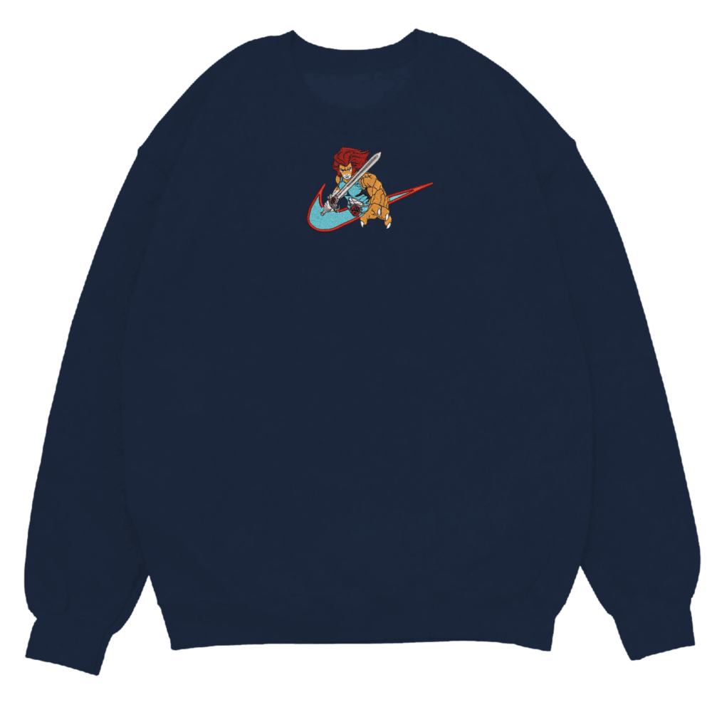 Fierce Warrior Embroidered Sweatshirt Navy