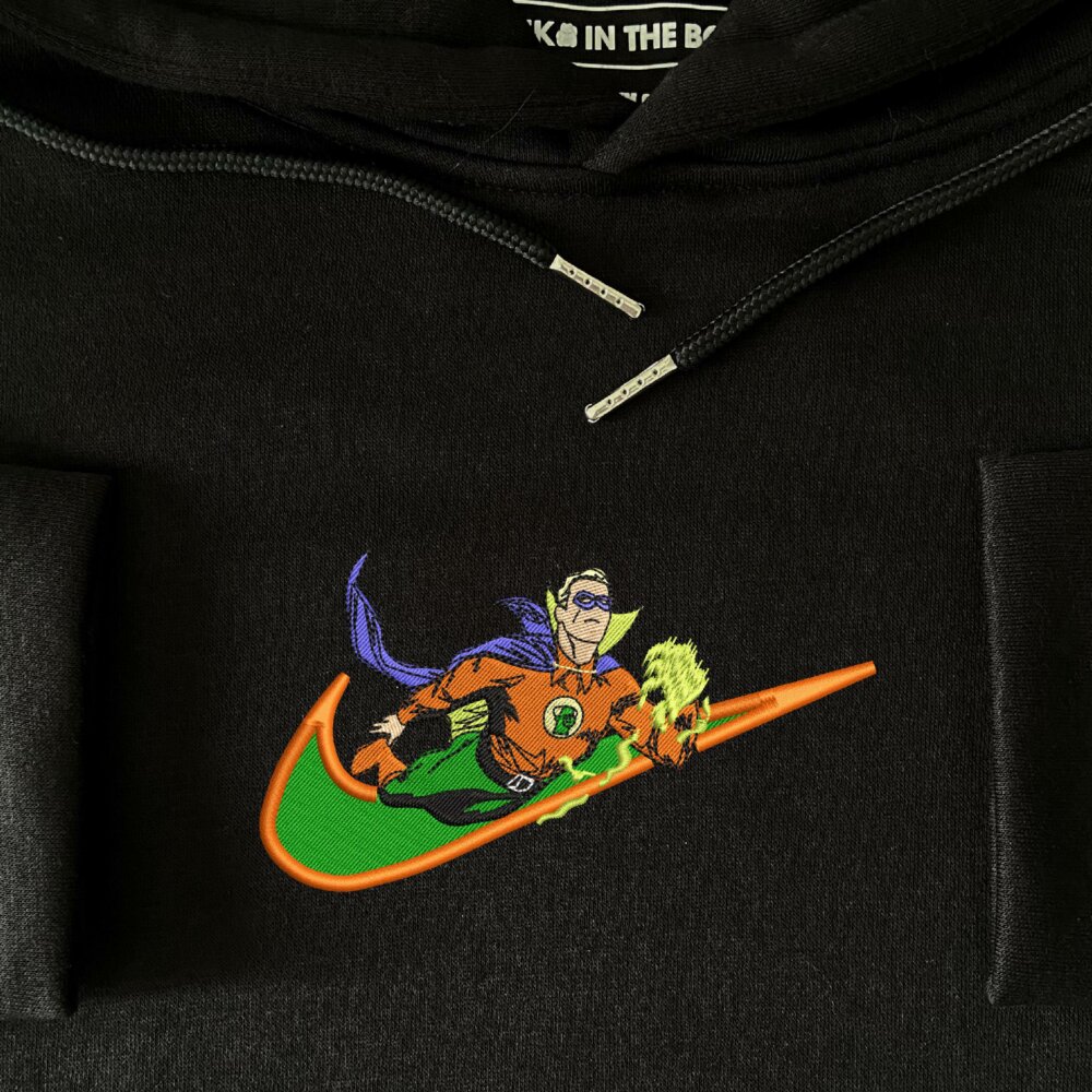 Golden Guardian Embroidered Hoodie Black (4)