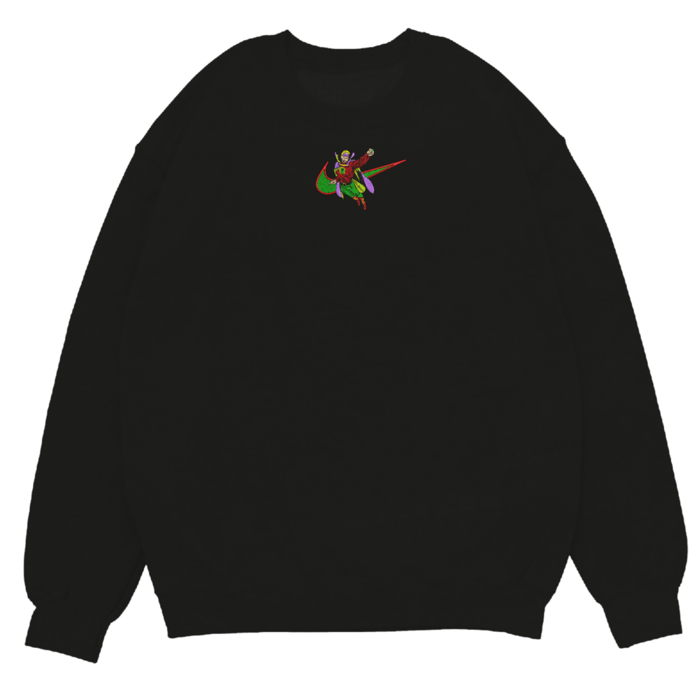 Green Sentinel Embroidered Sweatshirt Black