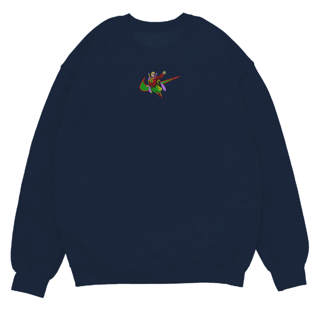 Green Sentinel Embroidered T shirt Hoodie Navy (2)