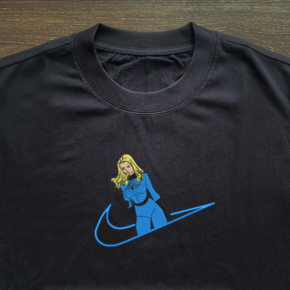 Invisible Woman Embroidered T-shirt 5 Invisible Woman Embroidered T shirt (3)