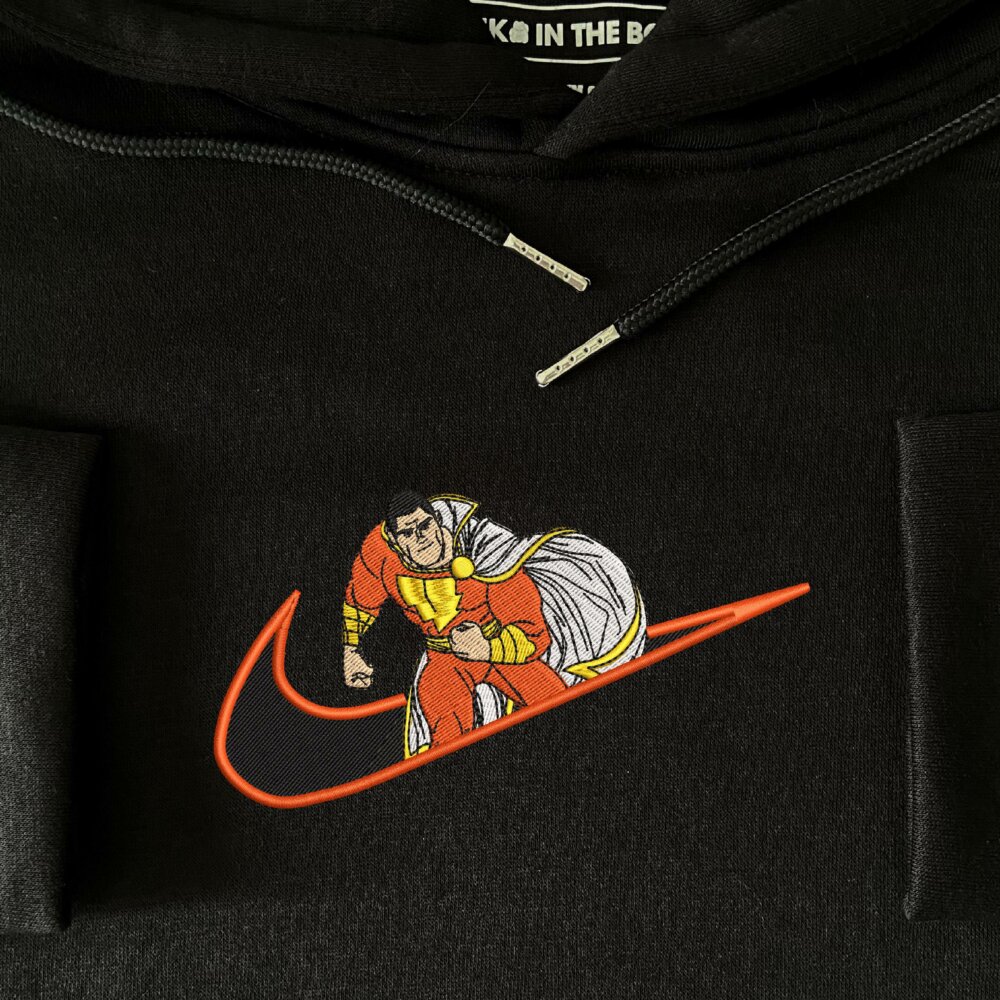 Magic Champion Embroidered Hoodie Black (4)