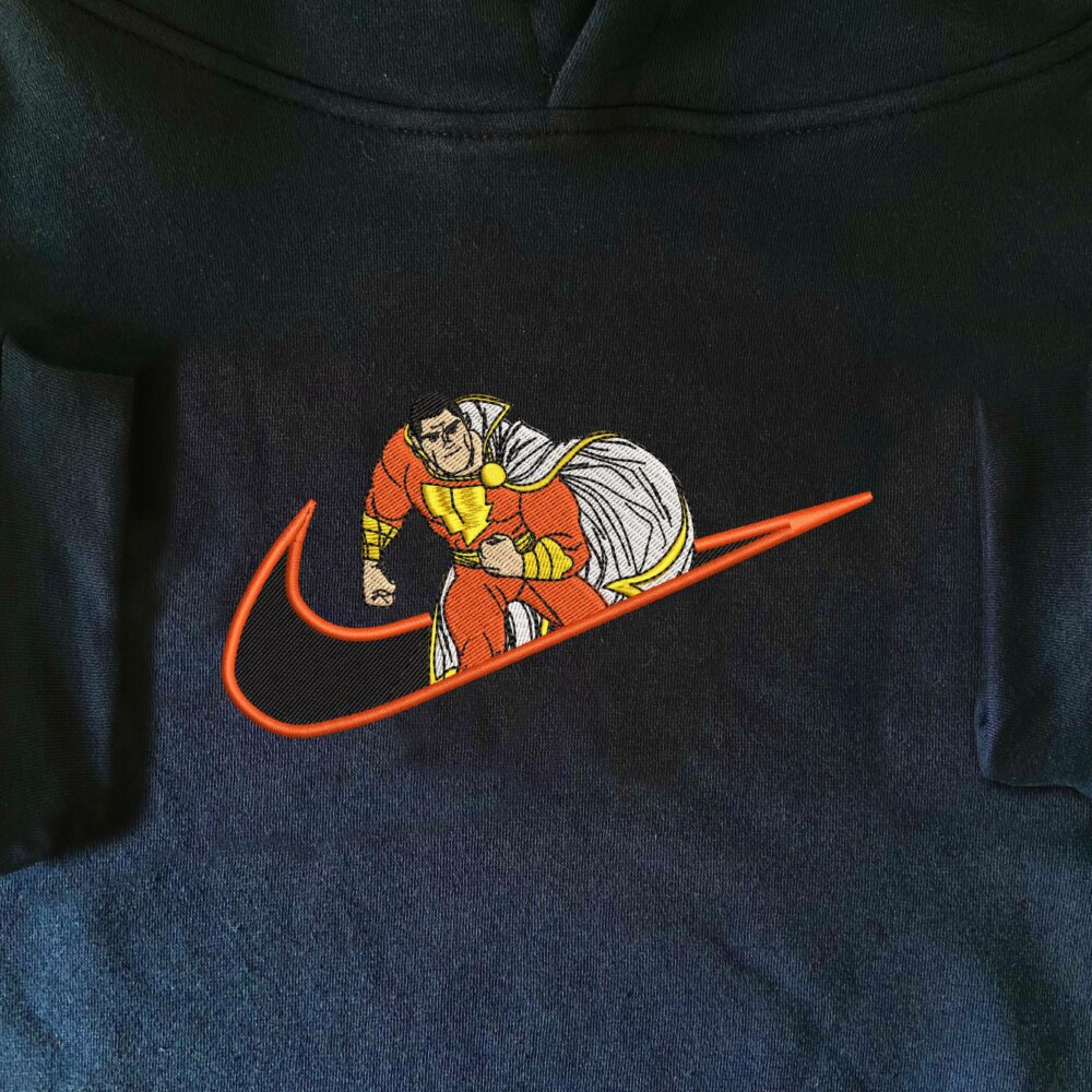 Magic Champion Embroidered Hoodie Navy (1)