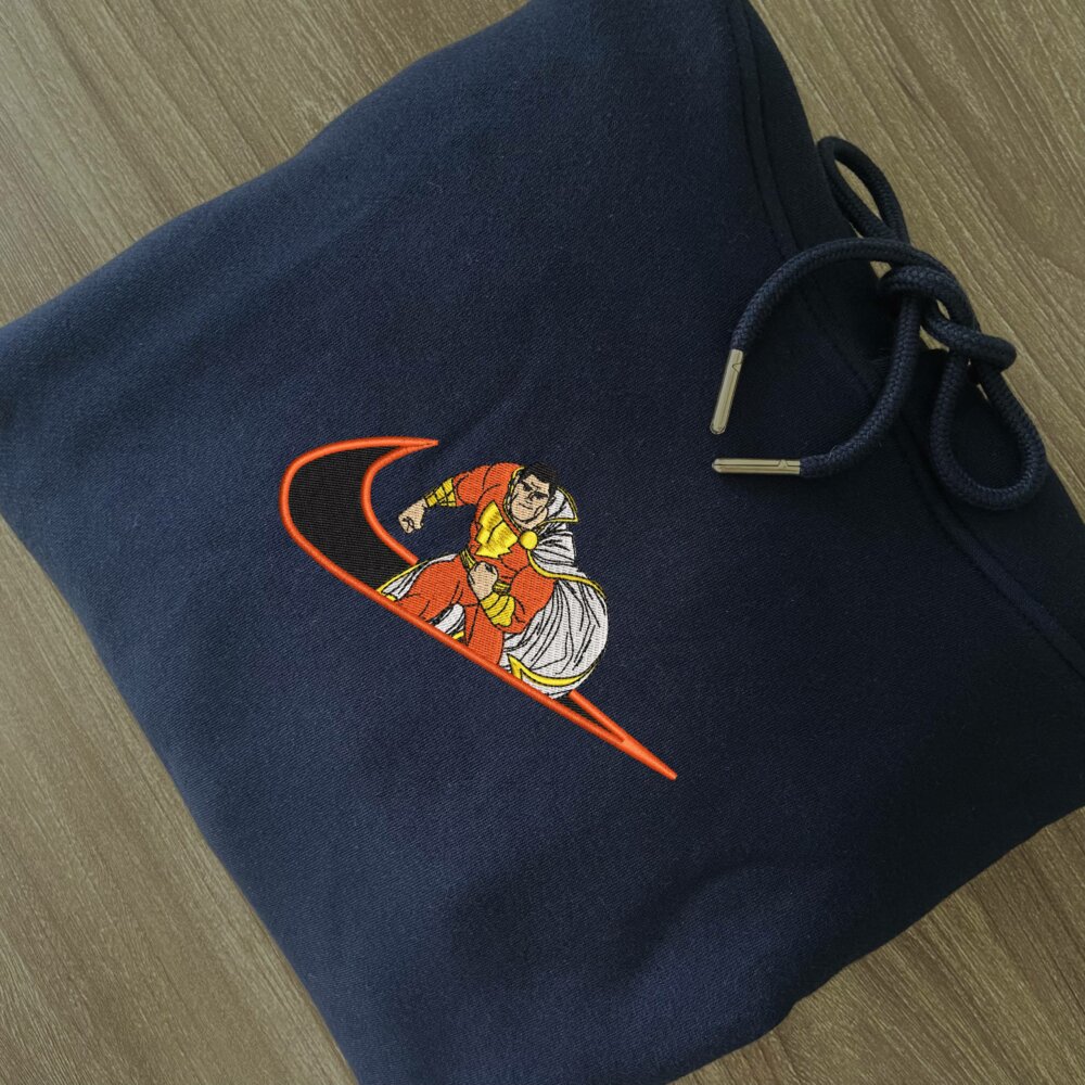 Magic Champion Embroidered Hoodie Navy (2)