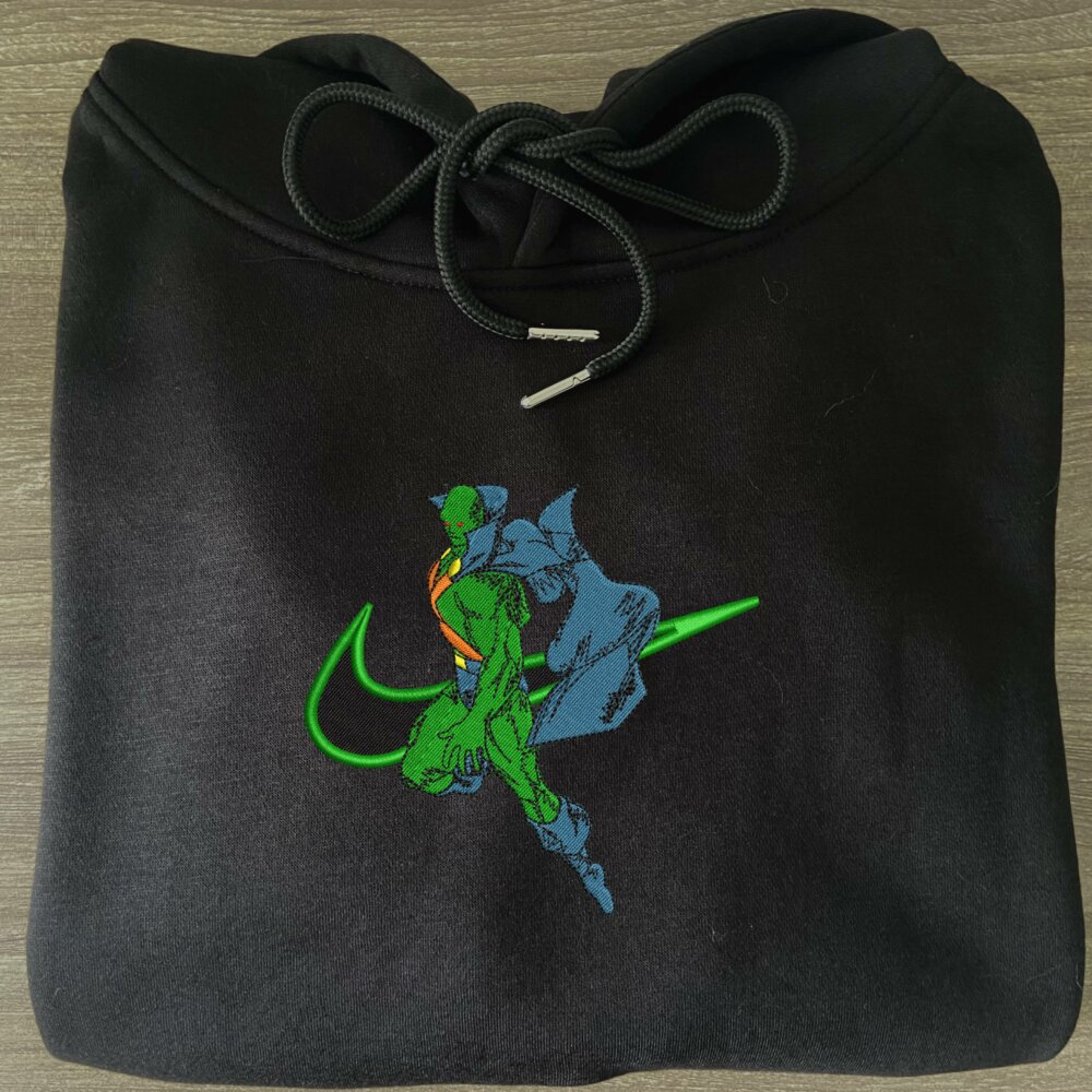 Martian Manhunter Embroidered Hoodie Black (3)