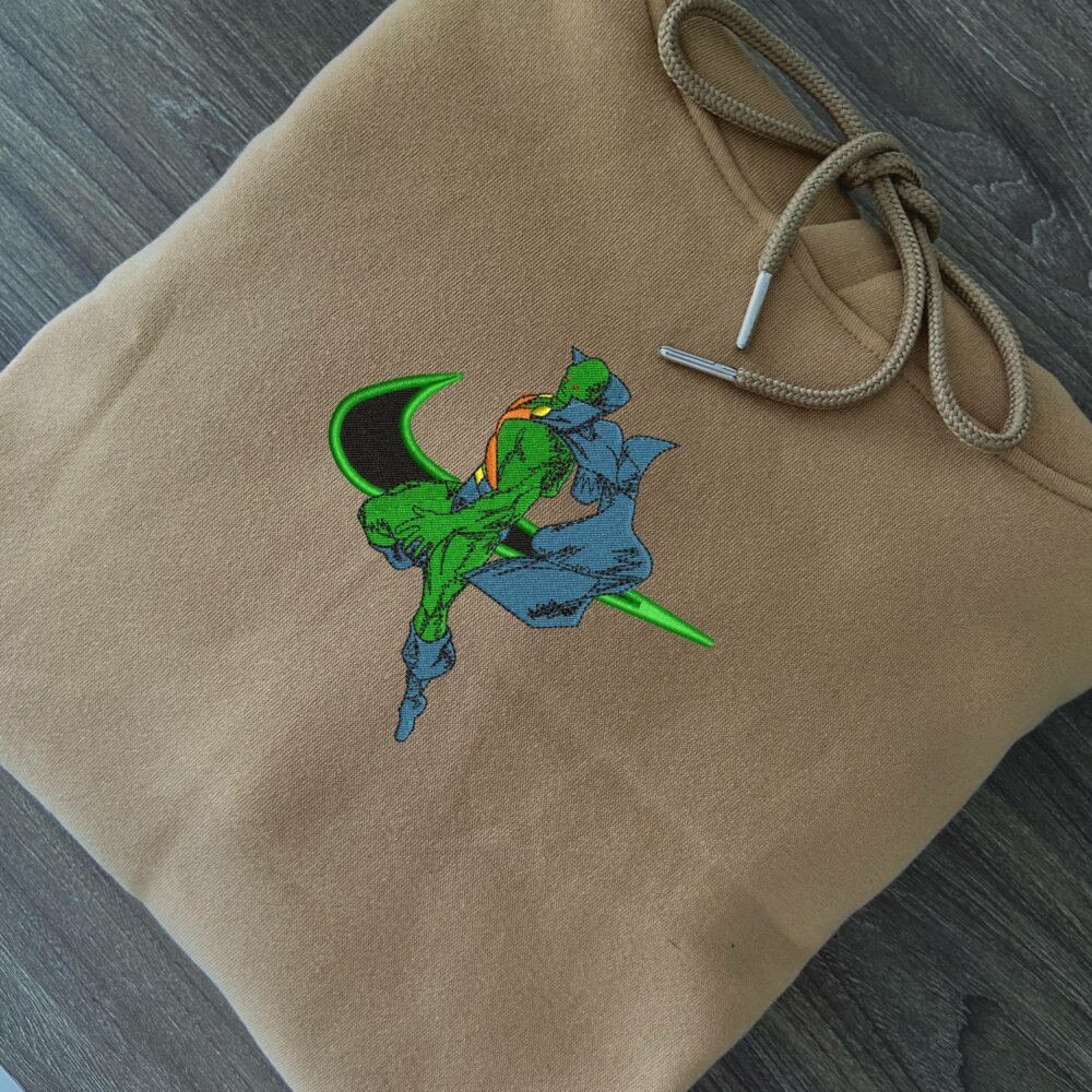 Martian Manhunter Embroidered Hoodie Sand (2)