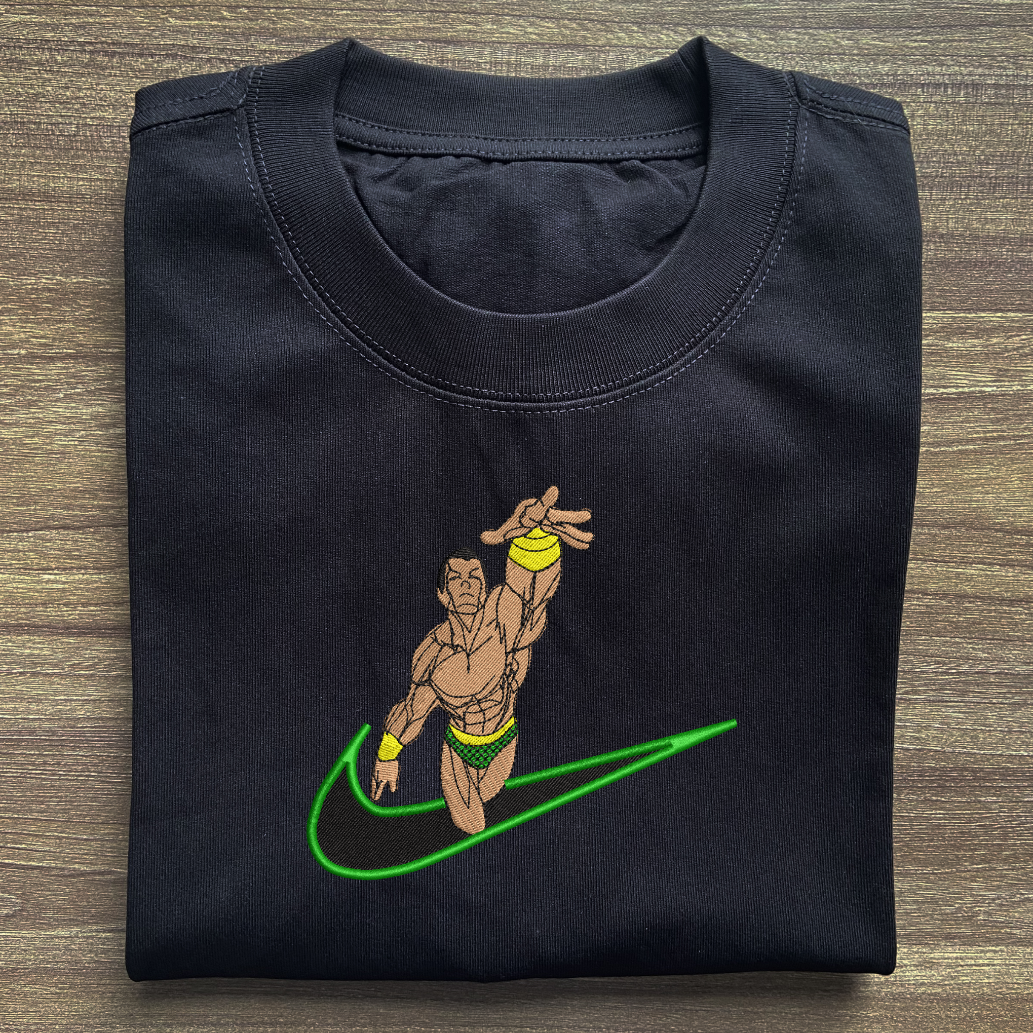 Ocean King Embroidered T-shirt 1 Ocean King Embroidered T shirt (2)