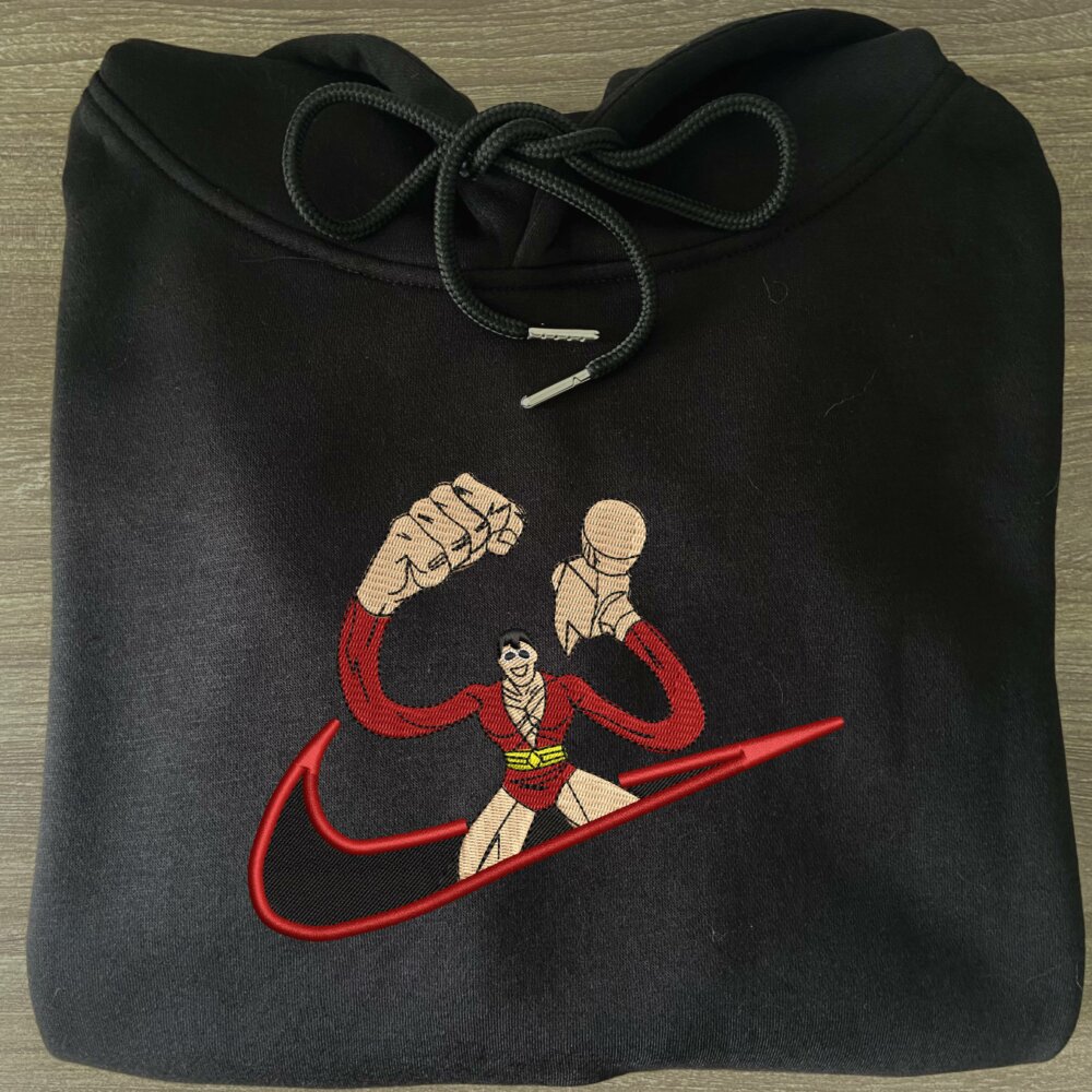 Plastic Man Embroidered Hoodie Black (3)