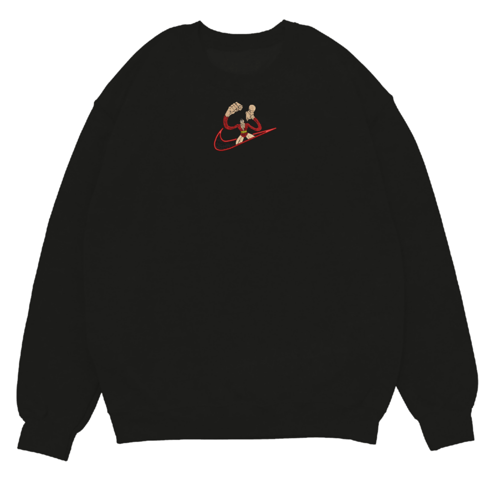 Plastic Man Embroidered Sweatshirt Black
