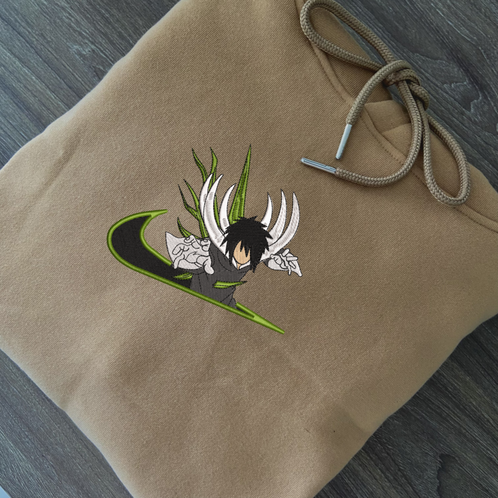 Rampaging Obito Embroidered Hoodie Sand (2)