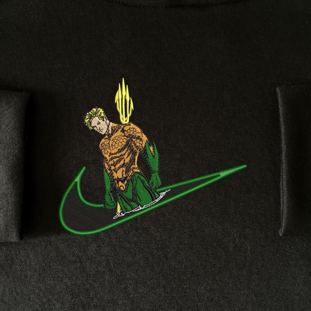 Sea King Embroidered Hoodie Black (1)