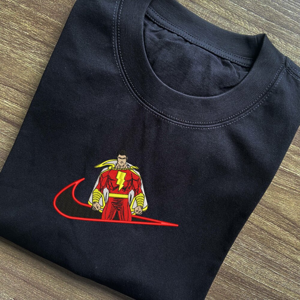Shazam Embroidered T shirt (16)