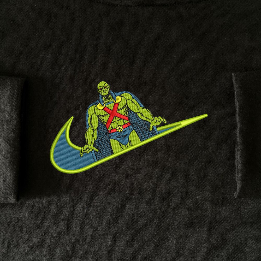 Telepathic Guardian Embroidered Hoodie Black (1)