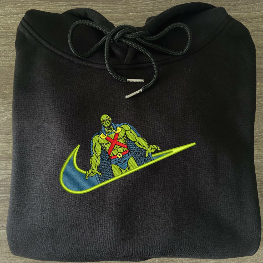 Telepathic Guardian Embroidered Hoodie Black (3)