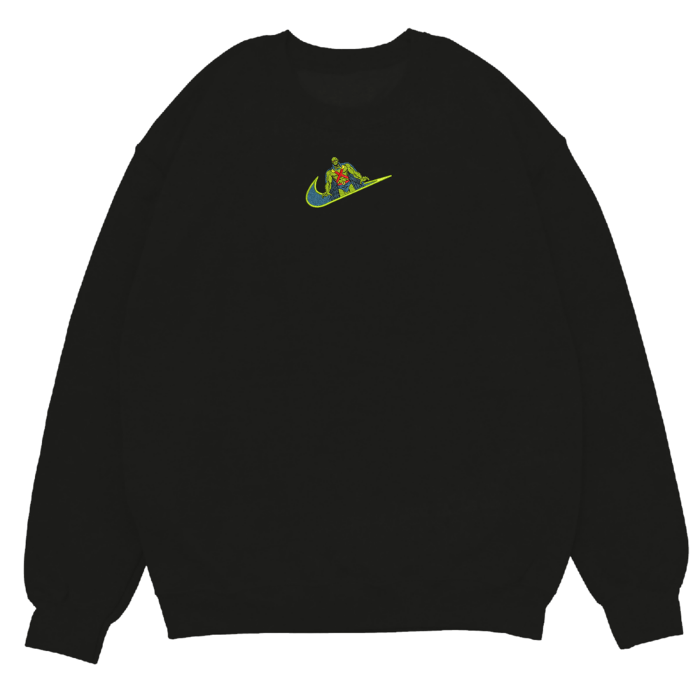 Telepathic Guardian Embroidered Sweatshirt Black