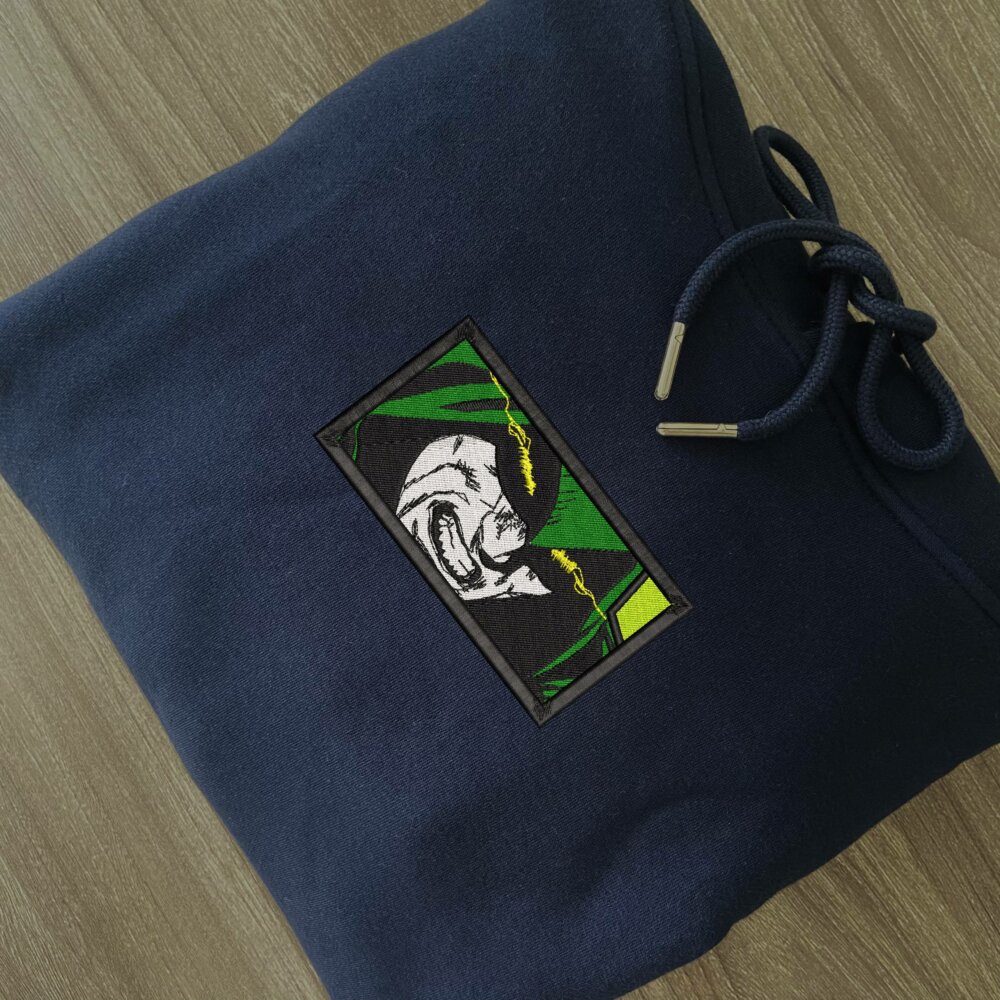 The Spectre Art Embroidered Hoodie Navy (2)