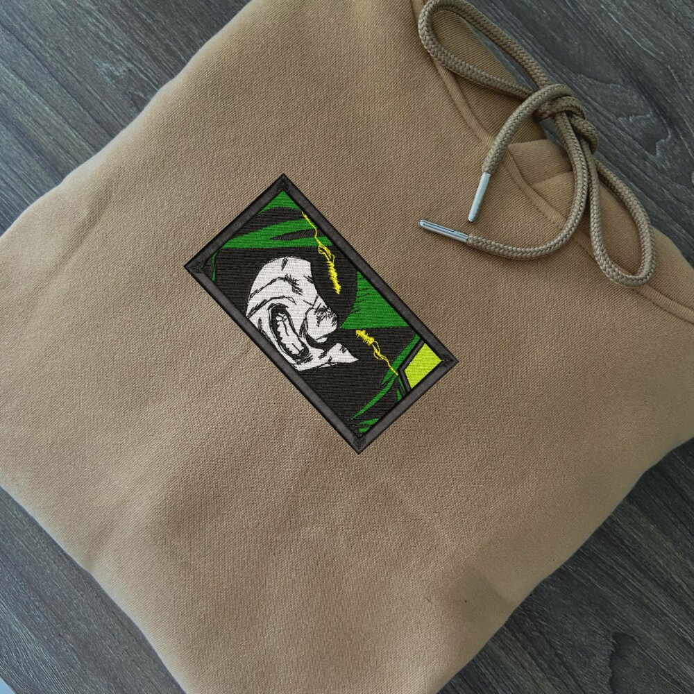 The Spectre Art Embroidered Hoodie Sand (2)