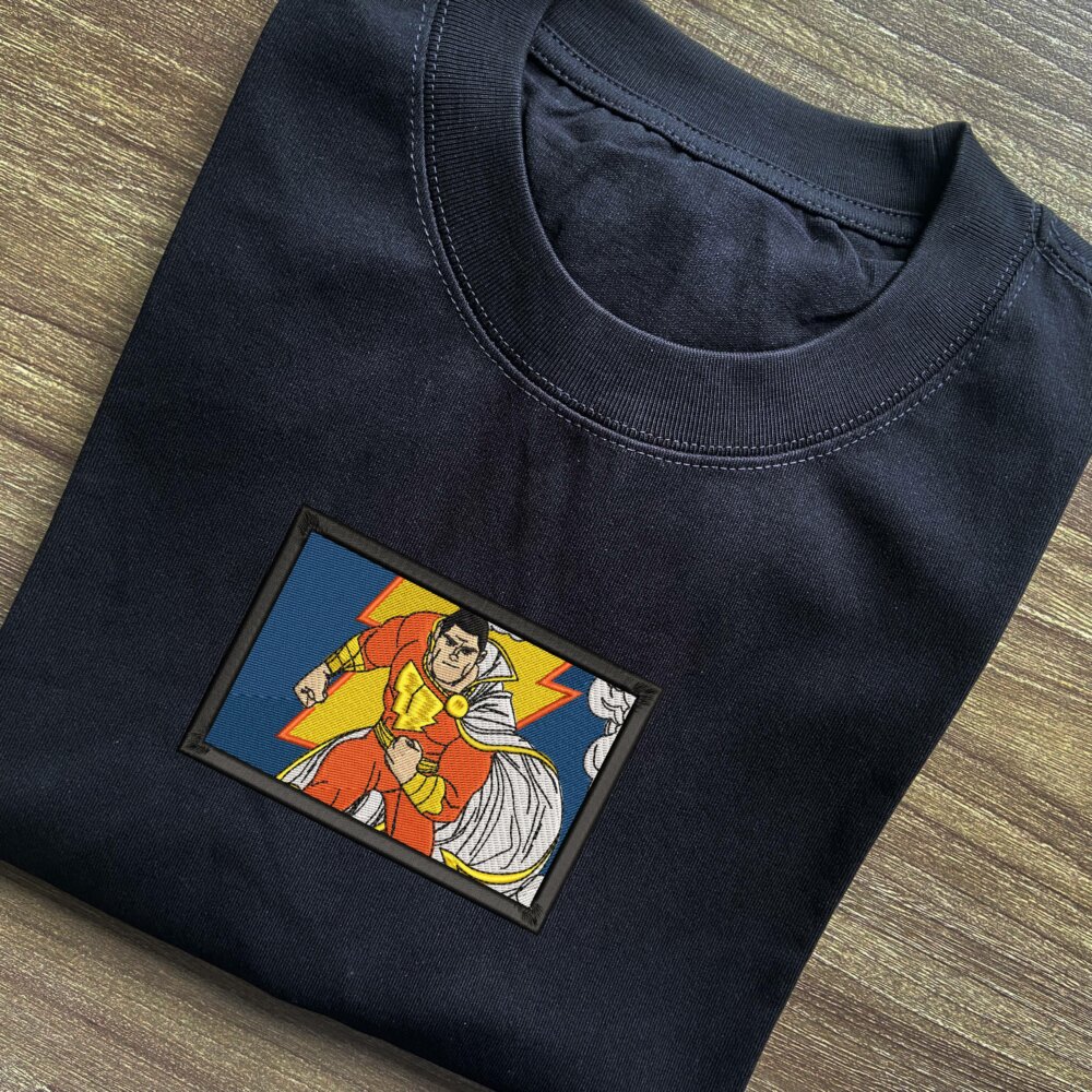 Thunder Hero Art Embroidered T shirt (1)