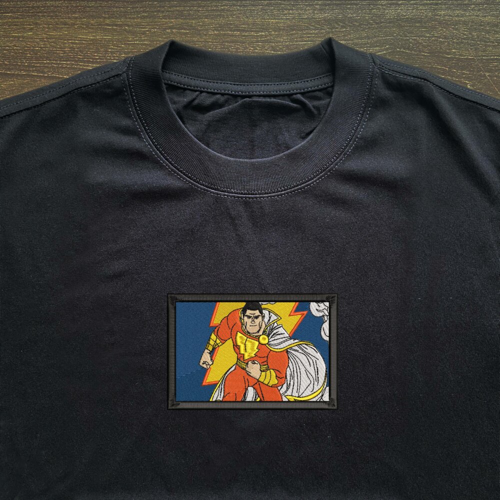 Thunder Hero Art Embroidered T shirt (3)