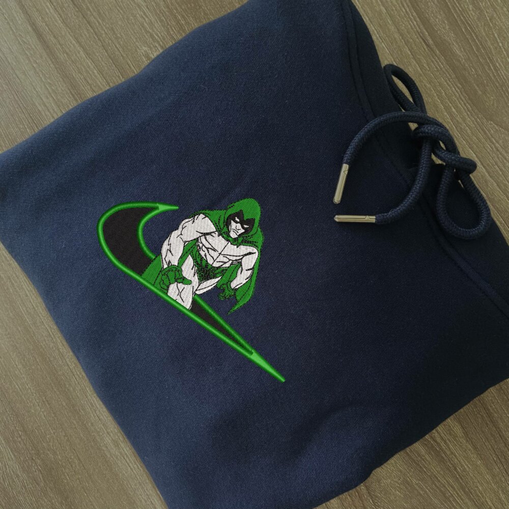 Vengeful Spirit Embroidered Hoodie Navy (2)