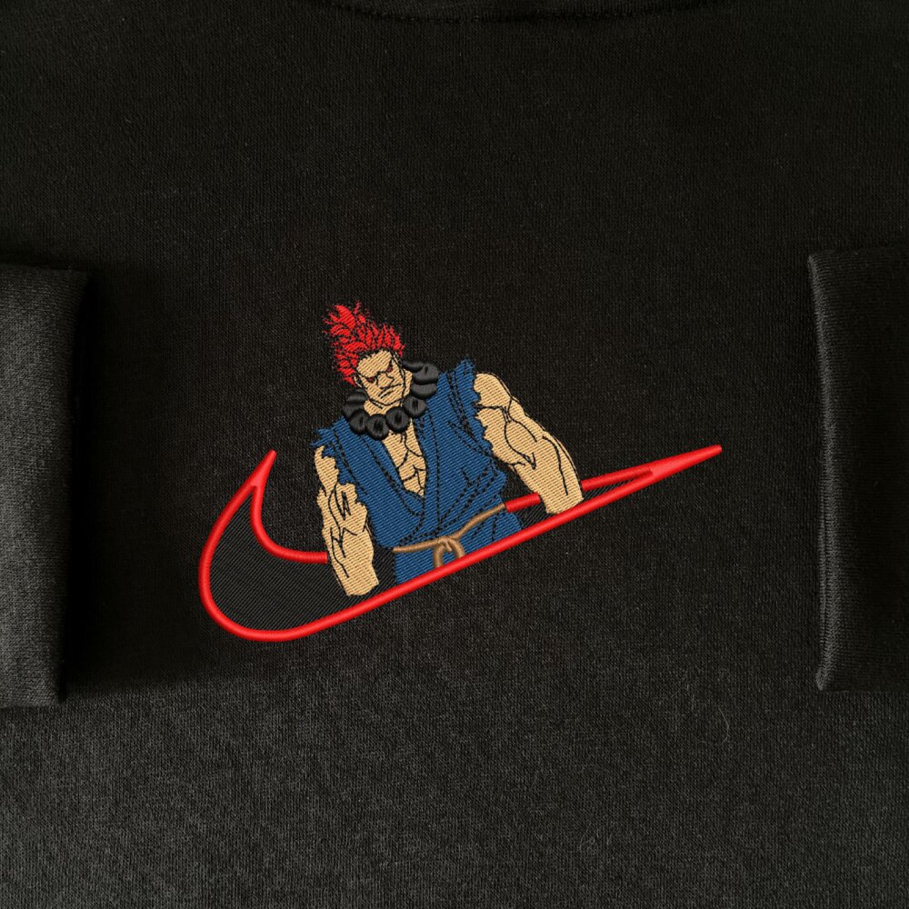 Akuma Embroidered Hoodie Black (1)