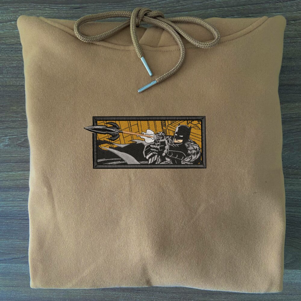 Armored Avenger Embroidered Hoodie Sand (1)