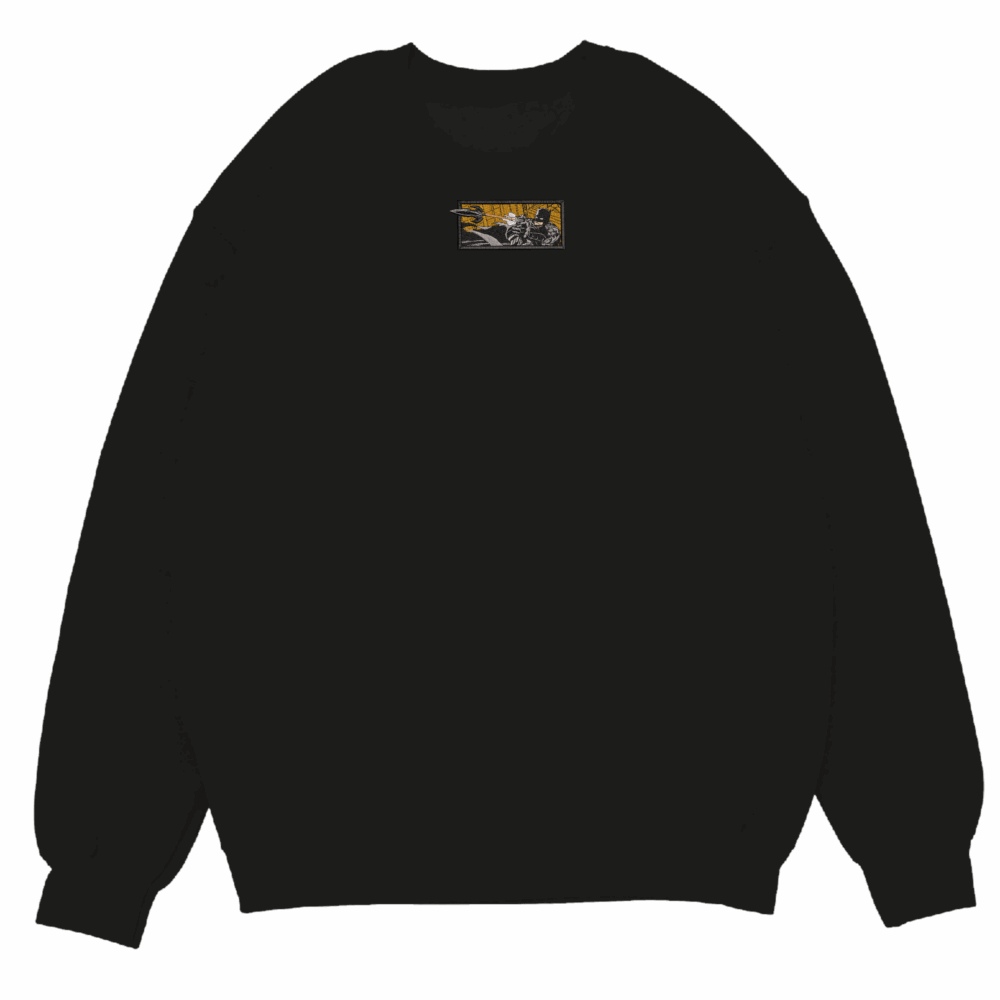 Armored Avenger Embroidered Sweatshirt Black