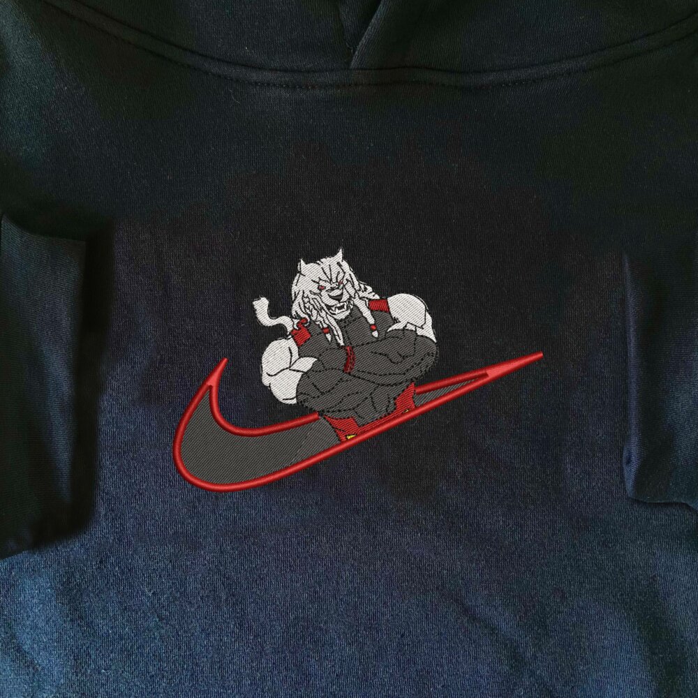 Battle Beast Embroidered Hoodie Navy (1)