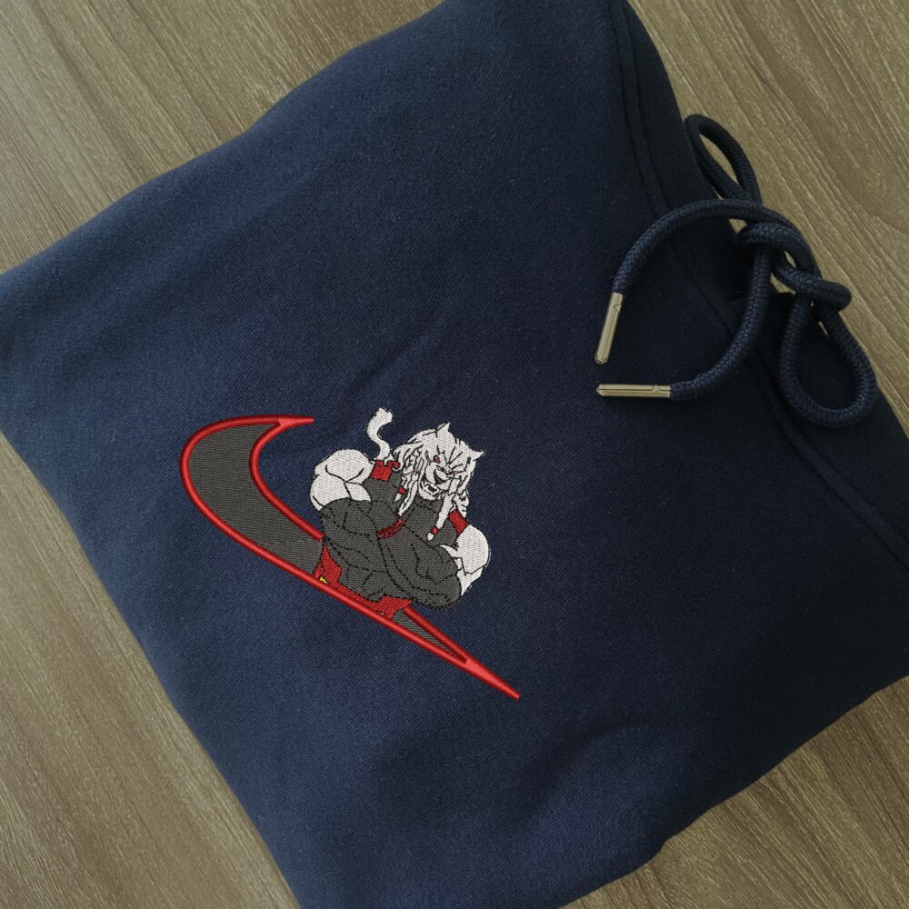 Battle Beast Embroidered Hoodie Navy (2)