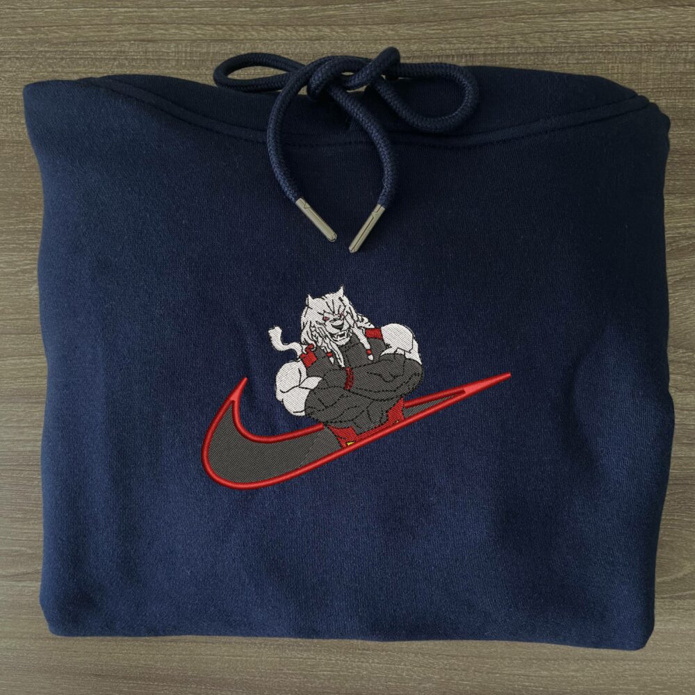 Battle Beast Embroidered Hoodie Navy (3)