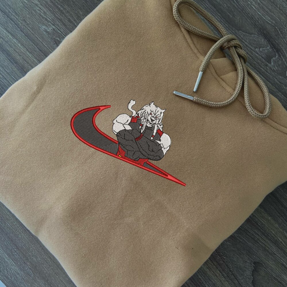 Battle Beast Embroidered Hoodie Sand (2)