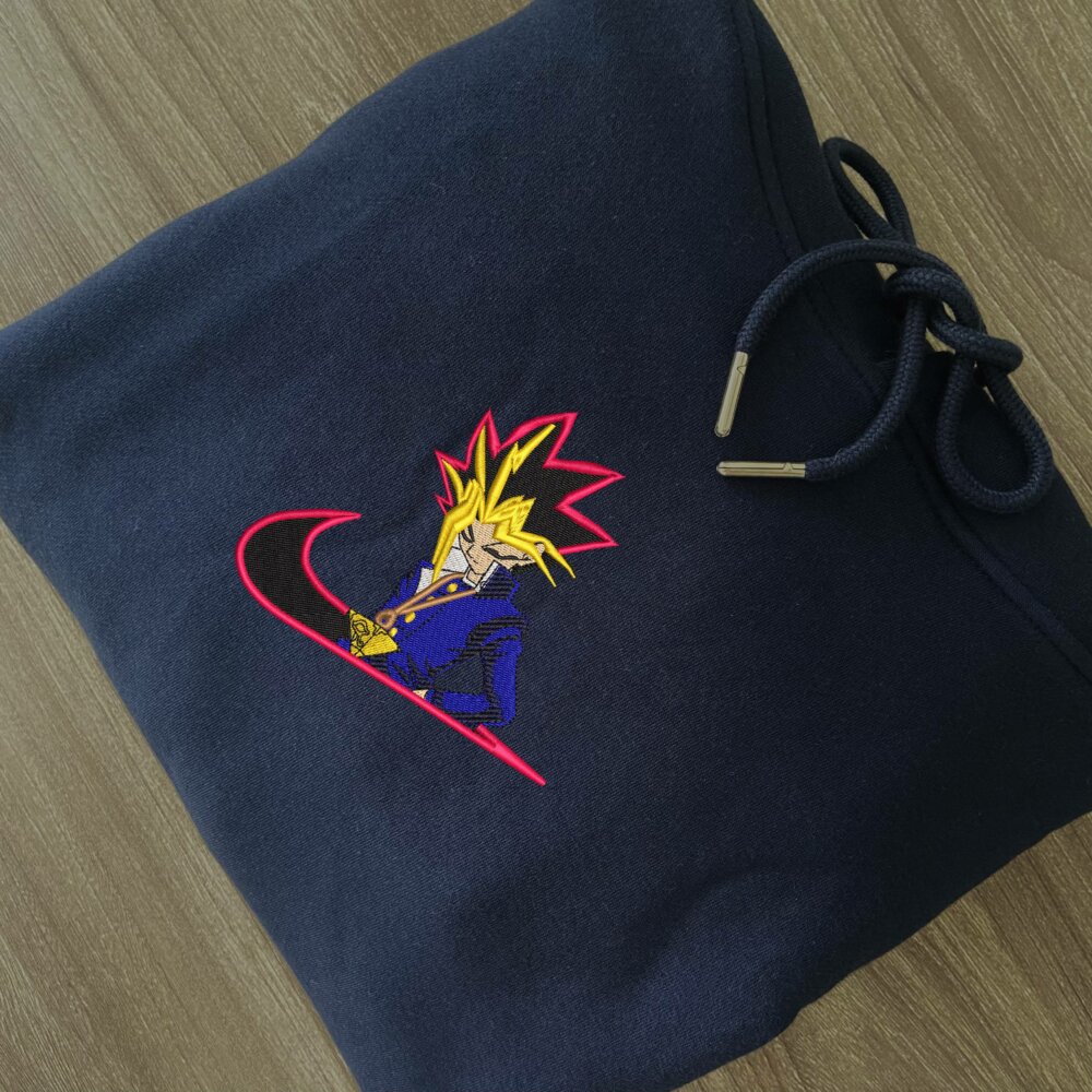 Card Champion Embroidered Hoodie Navy (2)