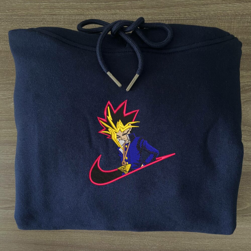 Card Champion Embroidered Hoodie Navy (3)