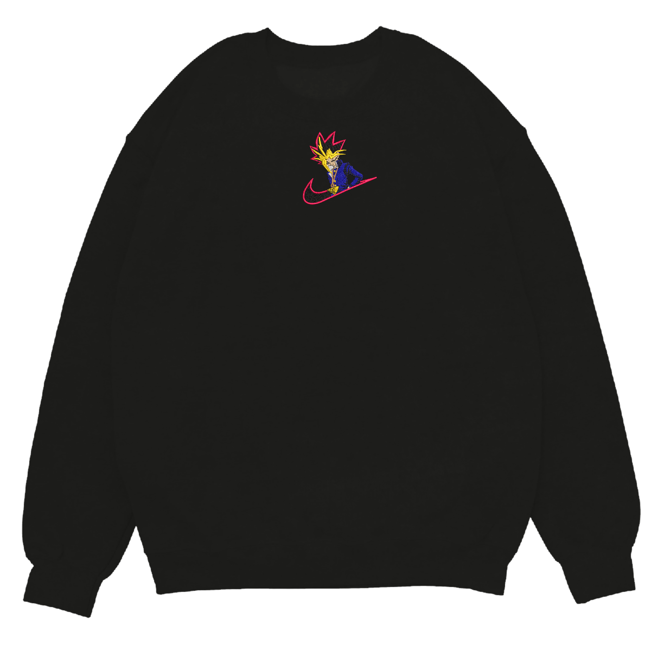Card Champion Embroidered Crewneck Sweatshirt 2 Card Champion Embroidered Sweatshirt Black