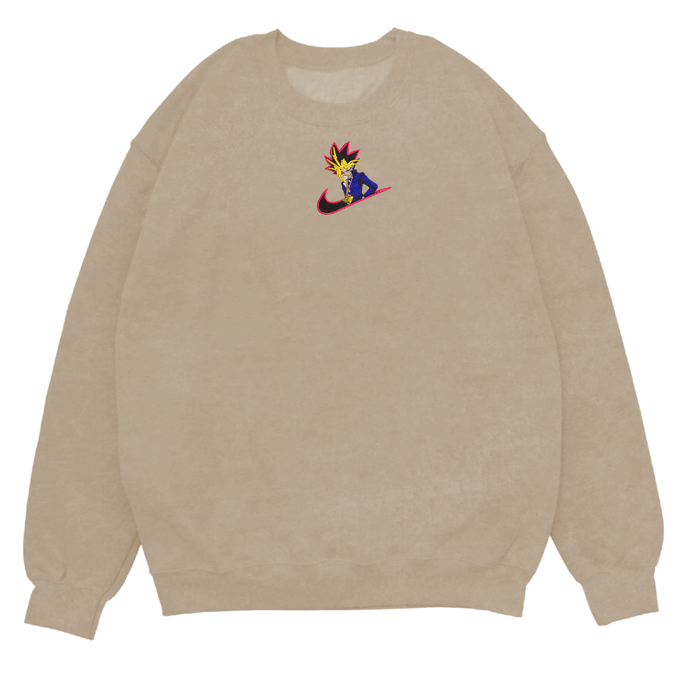 Card Champion Embroidered Crewneck Sweatshirt 4 Card Champion Embroidered Sweatshirt Sand