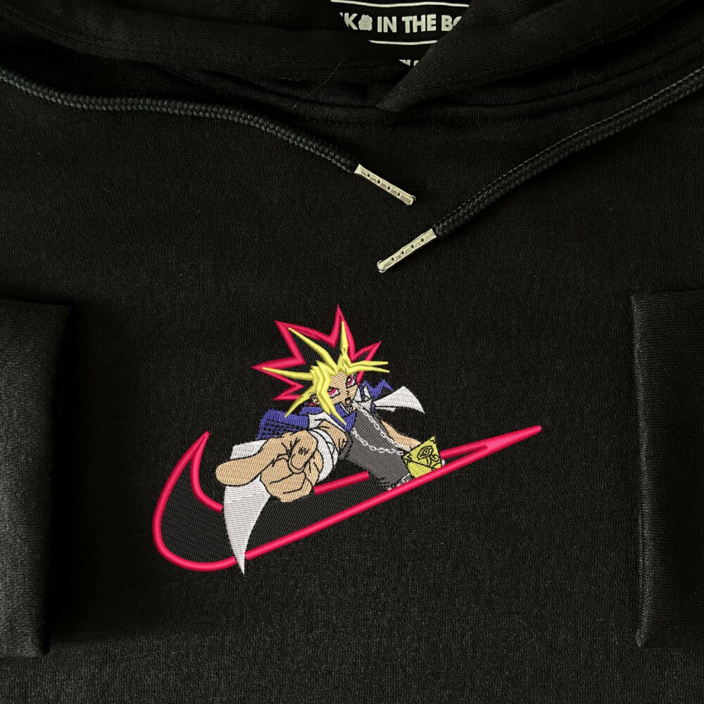 Duel Master Embroidered Hoodie Black (4)