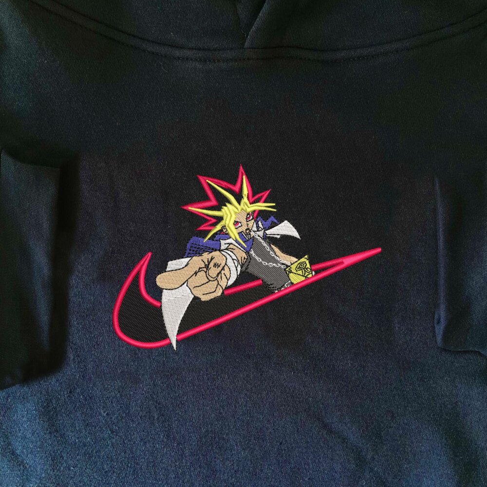 Duel Master Embroidered Hoodie Navy (1)
