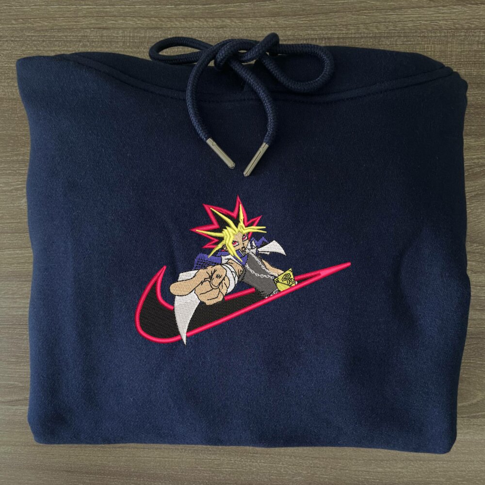 Duel Master Embroidered Hoodie Navy (3)
