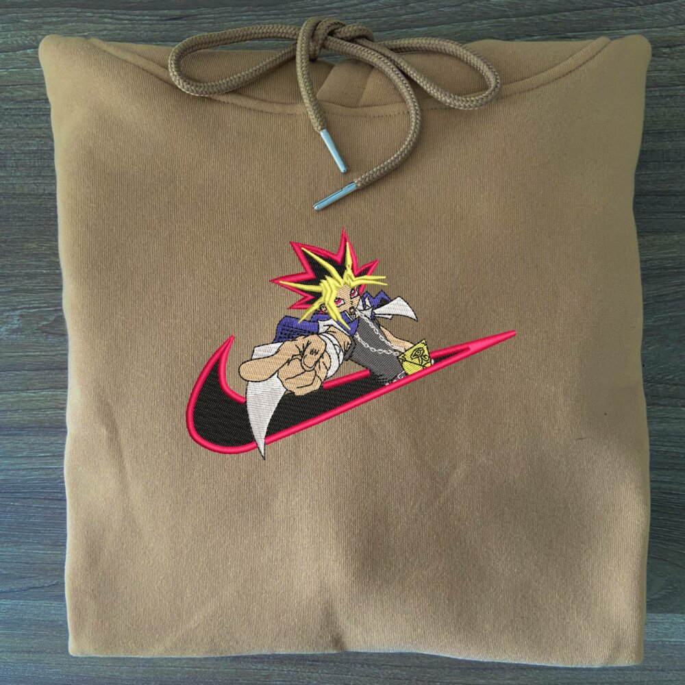 Duel Master Embroidered Hoodie Sand (1)