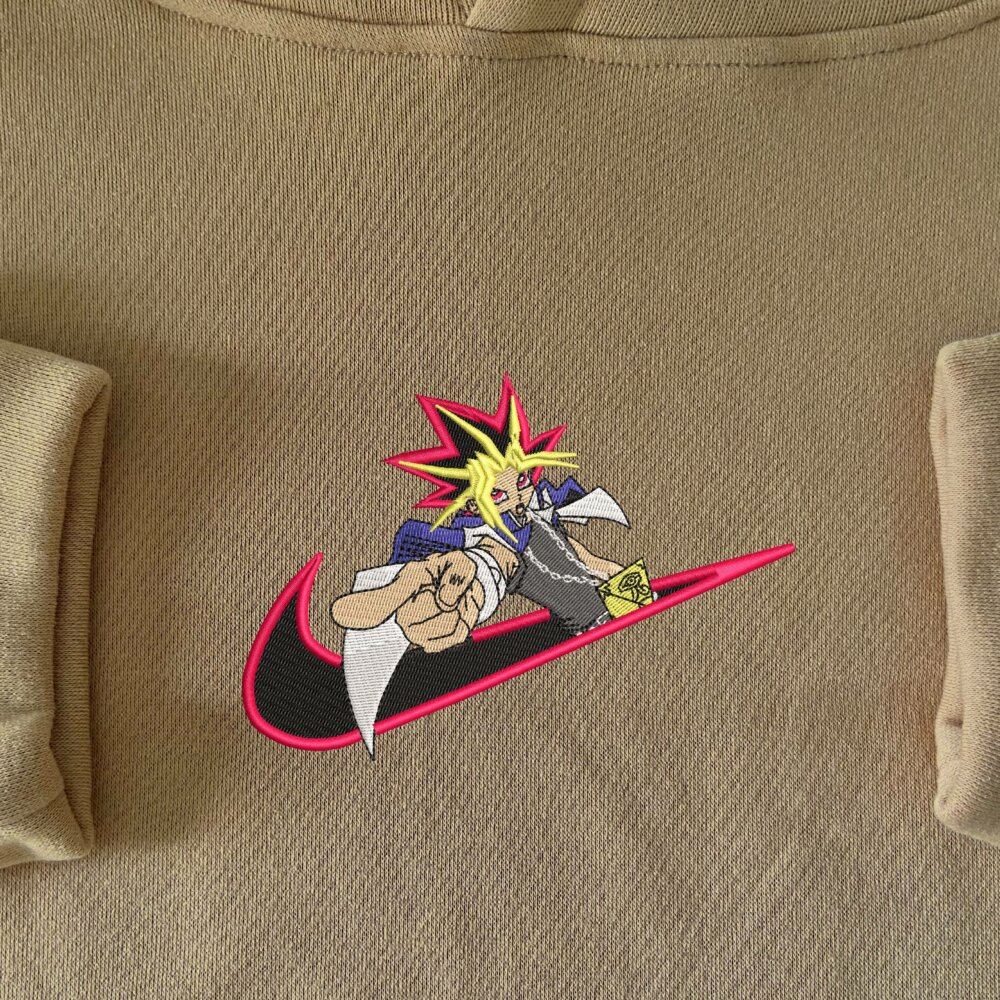 Duel Master Embroidered Hoodie Sand (2)